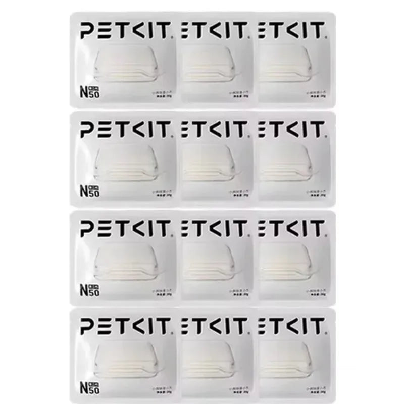 FanzyMarket deodorant cube refills for automatic cat litter boxes, 3-pack, odor control, compact 5x5x1 cm pet grooming supplies.