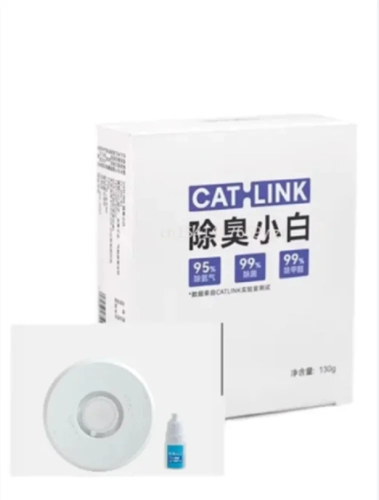 FanzyMarket white cat litter deodorizing gel and disposable bag for small self-cleaning litter boxes, pet grooming and hygiene product