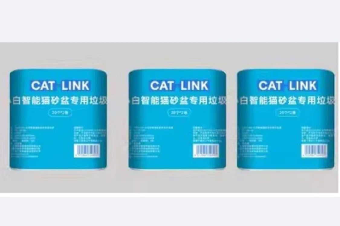 FanzyMarket white cat litter deodorizing gel with disposable bag for small self-cleaning litter boxes, pet grooming and hygiene.