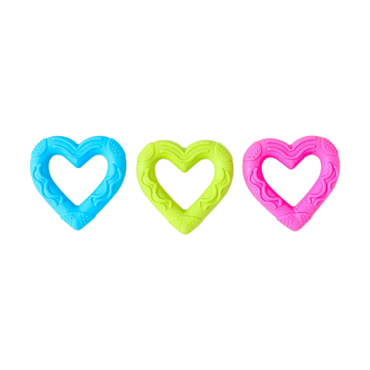 FanzyMarket bite-resistant rubber spiked dog chew toy for small dogs with squeaker, designed for teeth cleaning and training.