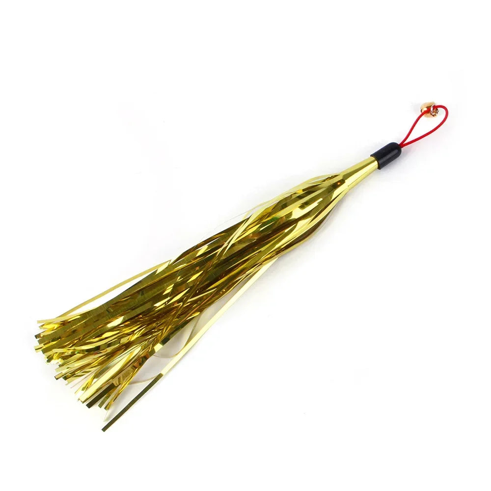 FanzyMarket interactive cat feather toy refill kit with feather birds, faux worm, foam ball, and bell for kittens.