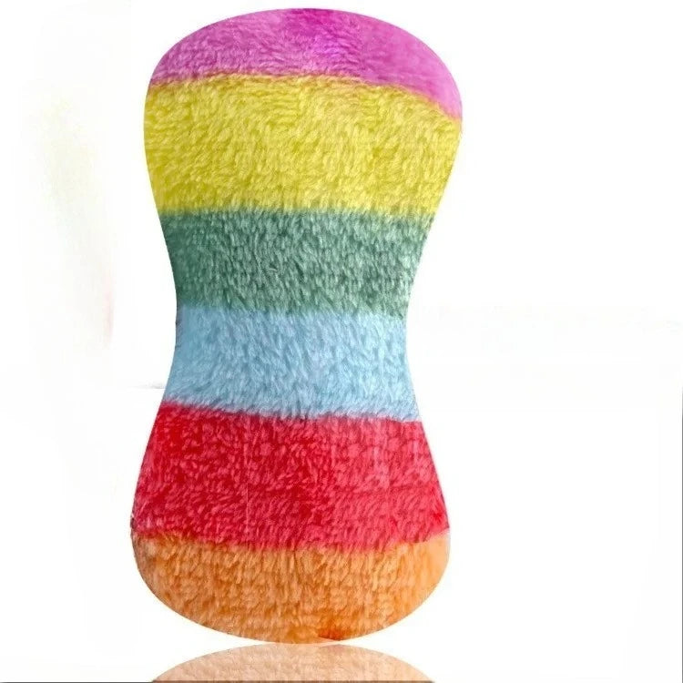 FanzyMarket fleece dog chew toy featuring a soft plush duck design, ideal for small dogs' teething and tug play.