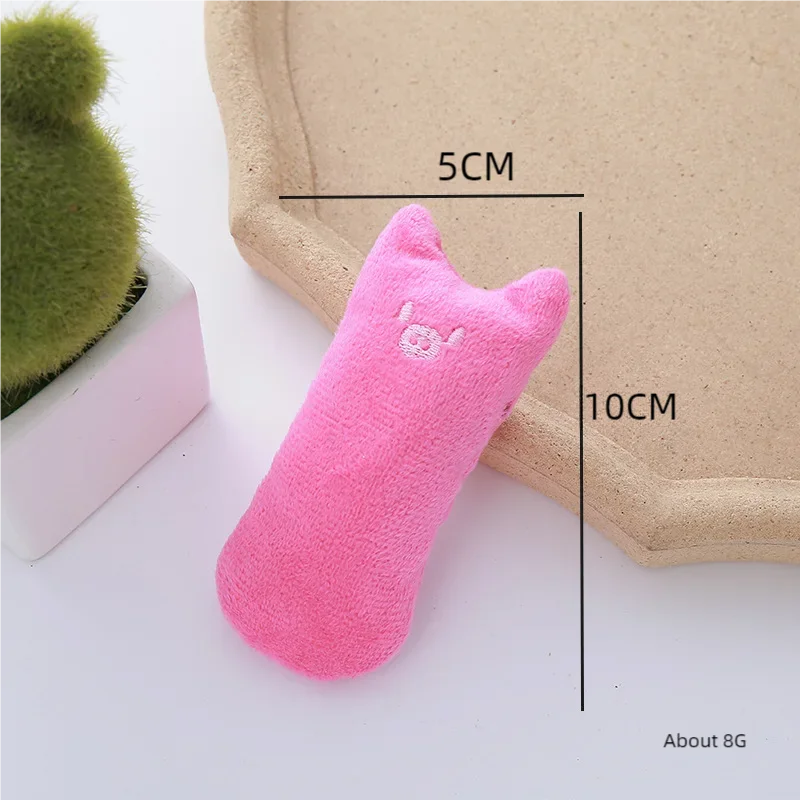 FanzyMarket interactive catnip plush chew toy for cats, featuring squeaker and teeth-cleaning design for kittens and adult cats.