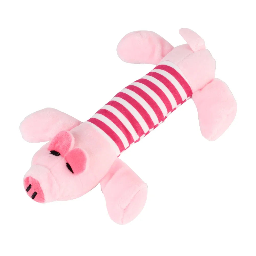 FanzyMarket plush squeaky dog toy elephant, 9.5 inches, durable and interactive chew toy for aggressive chewers, soft and plush material
