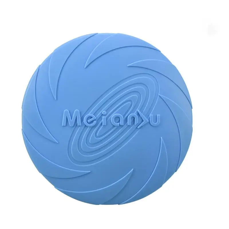 Red bite-resistant dog flying disc by FanzyMarket, 18cm durable fetch toy for outdoor training and interactive play.