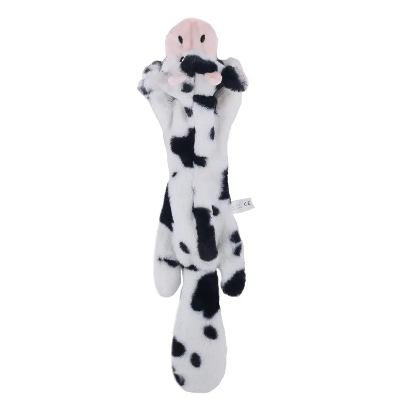 FanzyMarket plush dinosaur chew toy for dogs and cats, interactive fleece toy designed for small pets, soft and durable pet supplies.