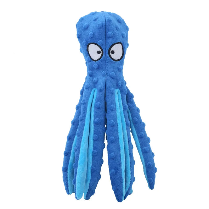 FanzyMarket plush dinosaur chew toy for dogs and cats, interactive fleece material, small size, soft and durable pet toy.