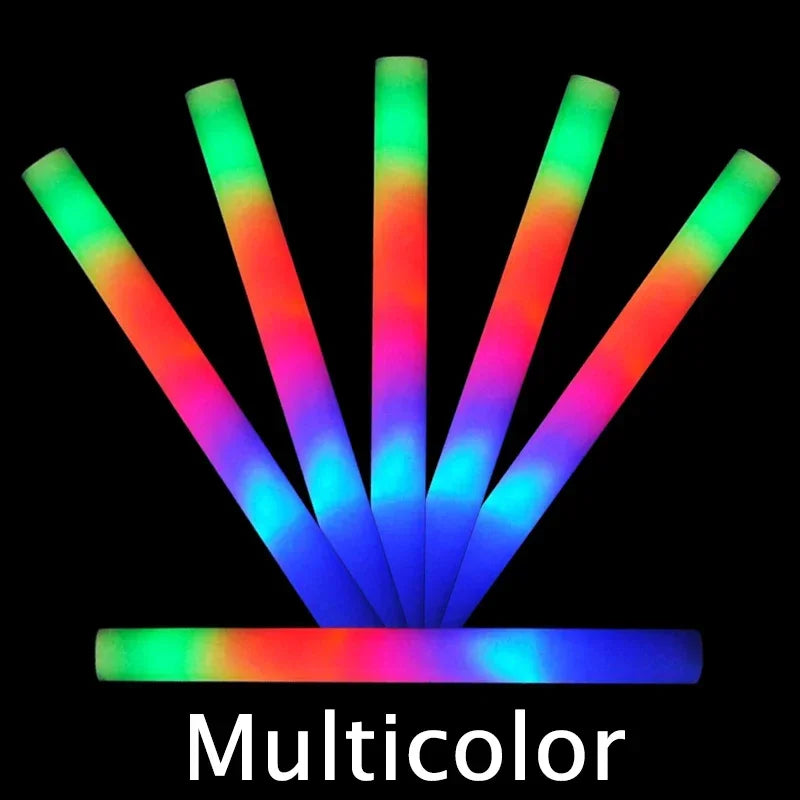 LED Glow Foam Sticks in pink