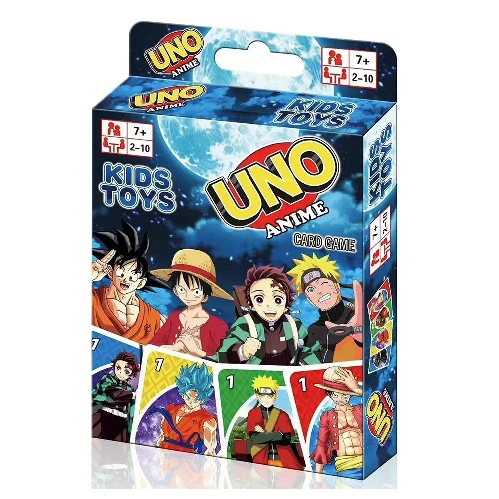 FanzyMarket flip-style anime cartoon card game for family parties, suitable for teens and adults, featuring colorful anime characters.