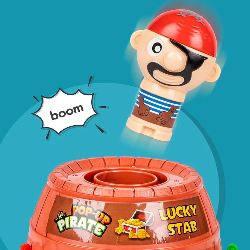 Jumping Pirates board game by FanzyMarket, a fun family and party game featuring colorful pirate figures for kids and adults.
