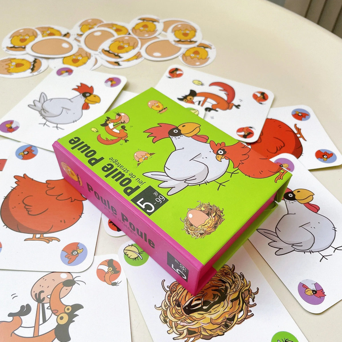 Three-party card games including Chicken Chiu Chiu, Drecksau, and Piou Piou from FanzyMarket, perfect for family and kids entertainment.