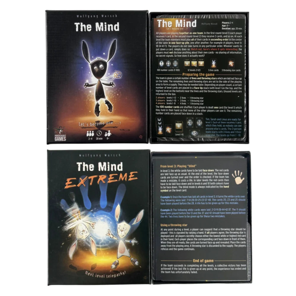 FanzyMarket Mind Cooperative Card Game for parties, featuring colorful cards for team-based puzzle and interactive gameplay.