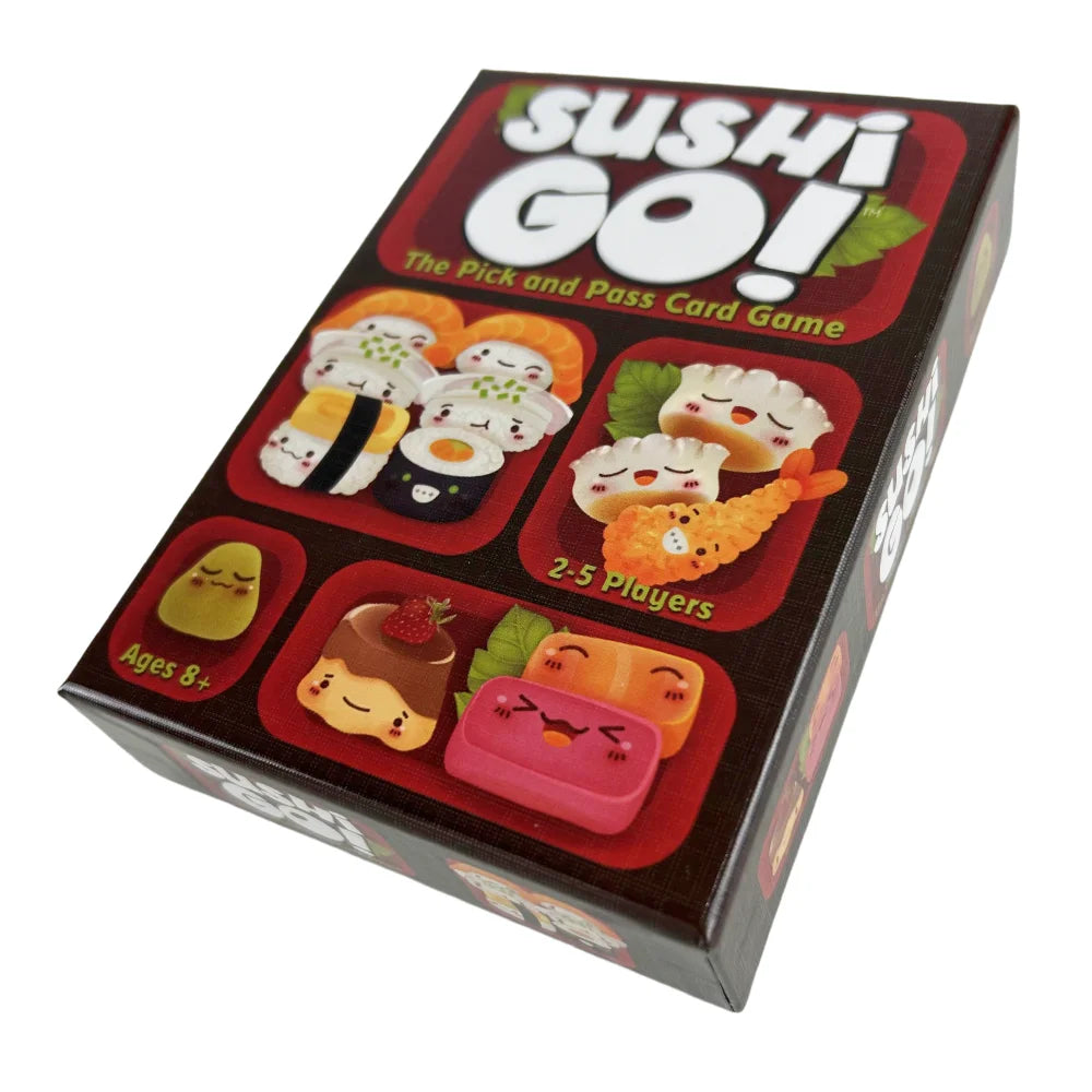 Family Sushi Card Game by FanzyMarket, fun drafting card game for gatherings and holidays, featuring colorful sushi-themed cards.