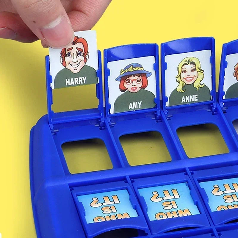 FanzyMarket Guess Who I Am board game for ages 14+, an interactive family and parent-child logic puzzle game with two players.