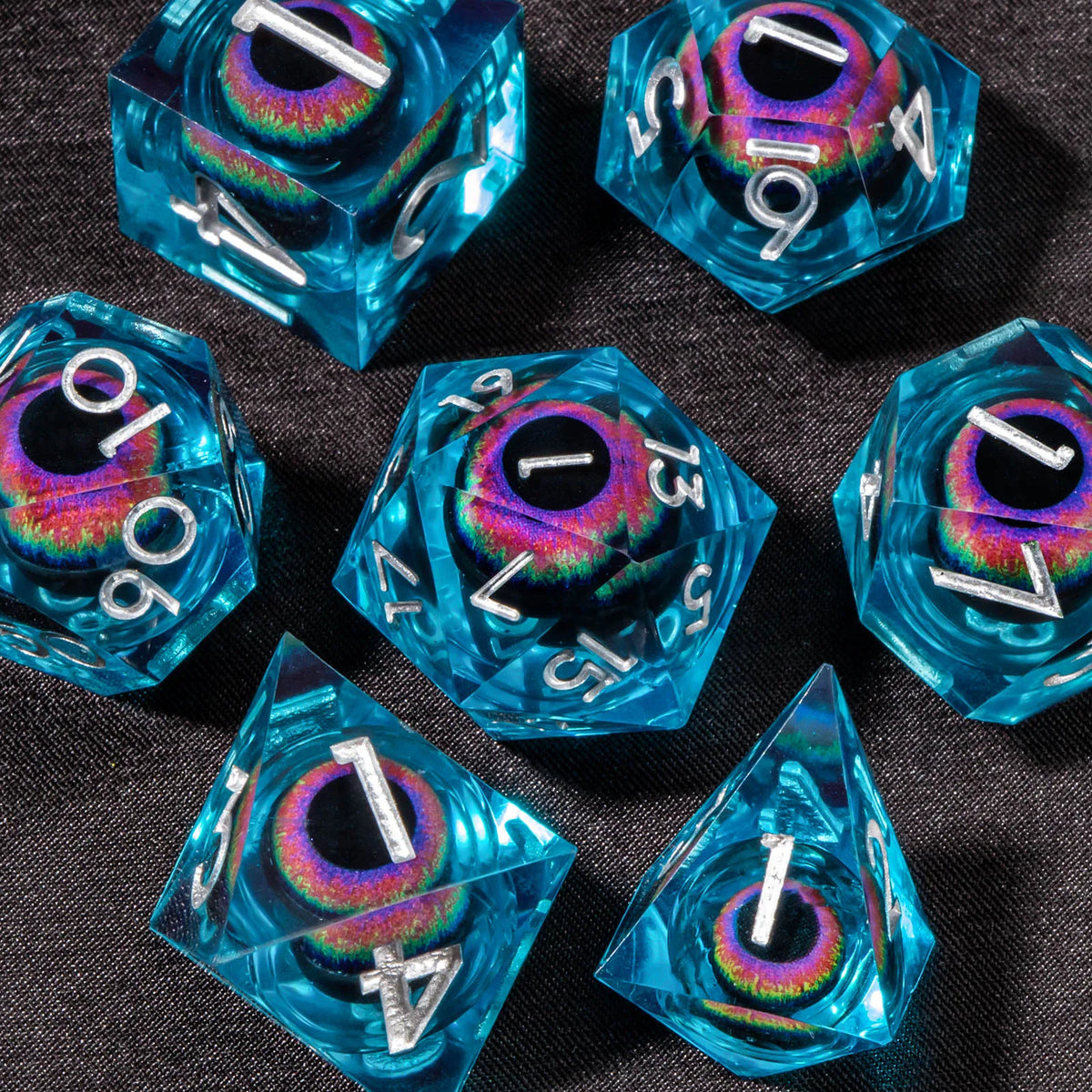 FanzyMarket digital electronic dice roller for board games, parties, and RPGs, featuring colorful digital display and compact design.