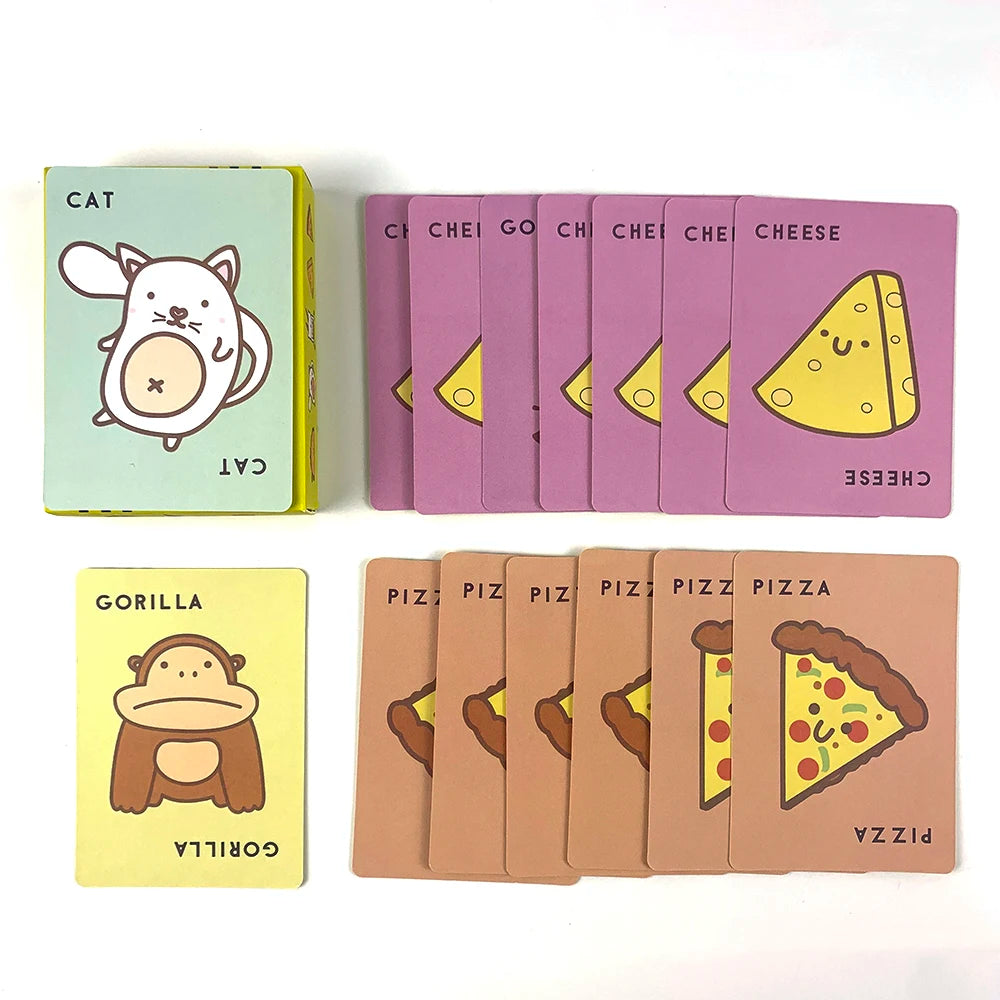FanzyMarket cute party card game for 3-8 players, colorful design, multiplayer interactive game for teens and adults, 10-minute play.