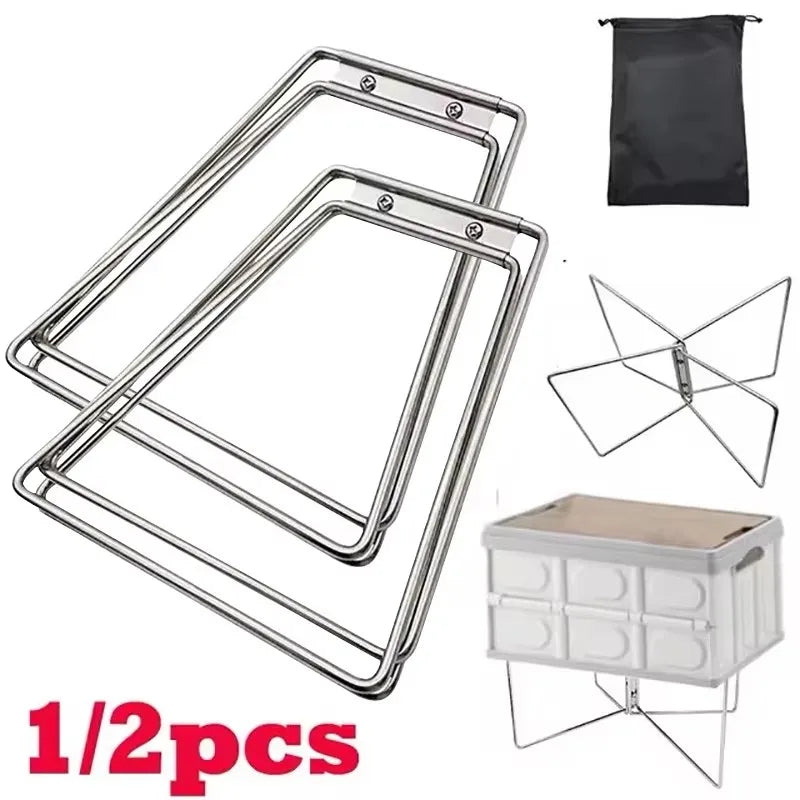 FanzyMarket portable folding cooler stand for camping and outdoor activities, 1 or 2-pack, supports up to 80 kg (176 lb).