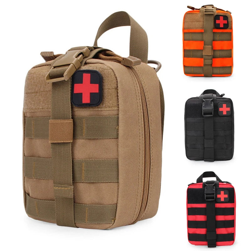 FanzyMarket tactical Molle IFAK first aid waist pack with medical pouch for hunting, hiking, camping, outdoor activities.