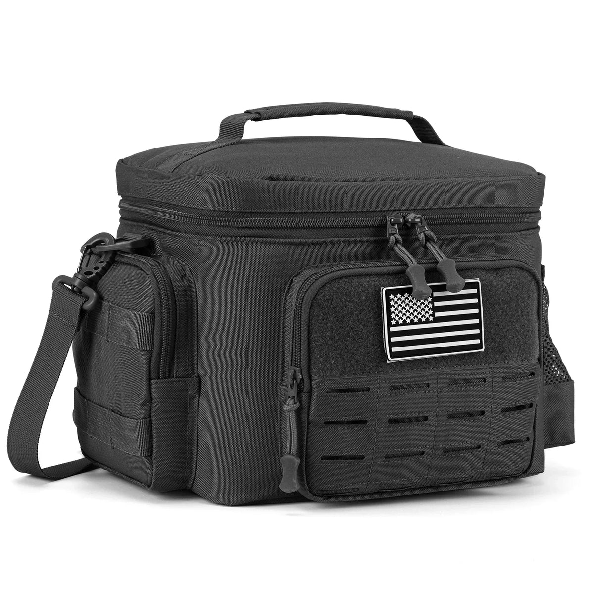 FanzyMarket 13L tactical insulated cooler bag, heavy-duty picnic backpack for camping, outdoor fishing, and outdoor adventures.