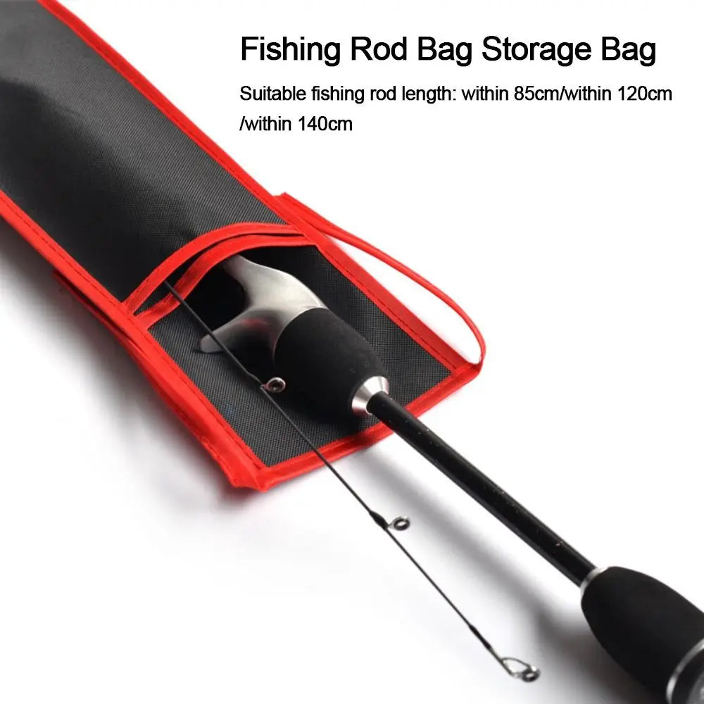 FanzyMarket fishing rod bag with double-layer tackle storage, large capacity, fits fishing rods up to 140 cm (55 inches).