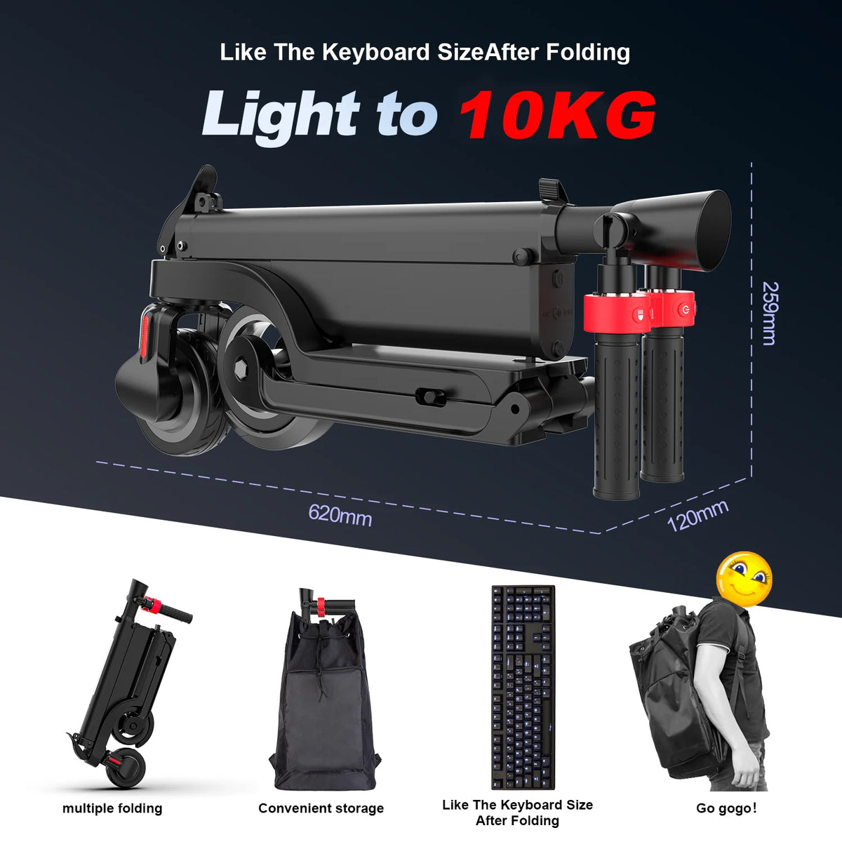 FanzyMarket foldable electric scooter for adults with 350W motor, removable battery, smart app control, suitable for fitness and commuting.