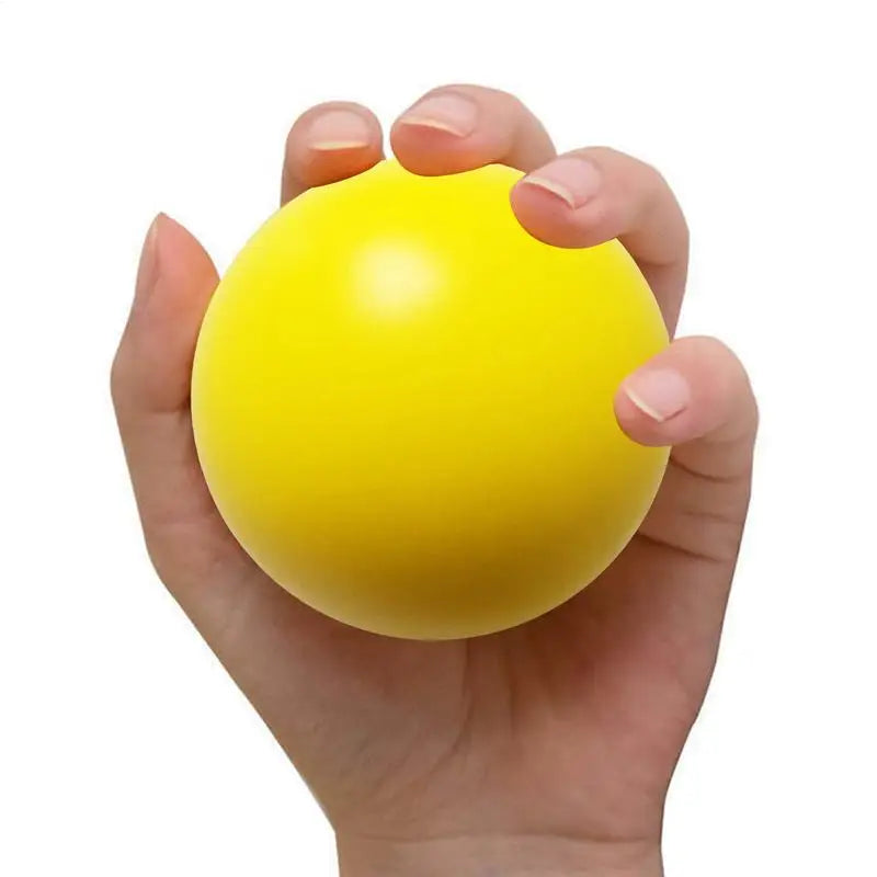 FanzyMarket heart-shaped finger grip strength trainer squeeze ball, 2.76-inch hand exercise and stress relief tool.