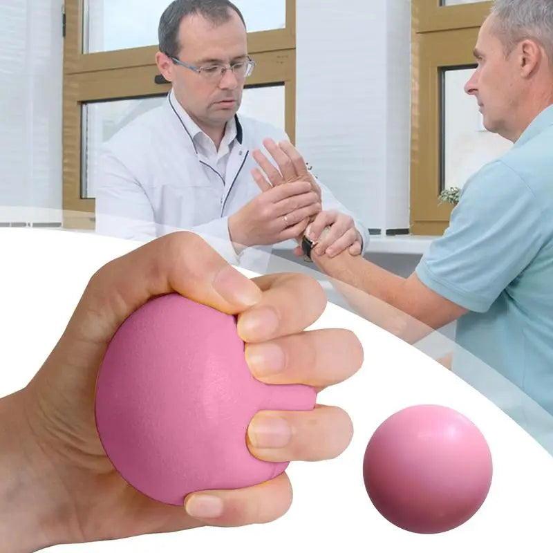 FanzyMarket finger grip strength trainer squeeze ball in heart shape, designed for hand exercise and stress relief, 2.76 inches.