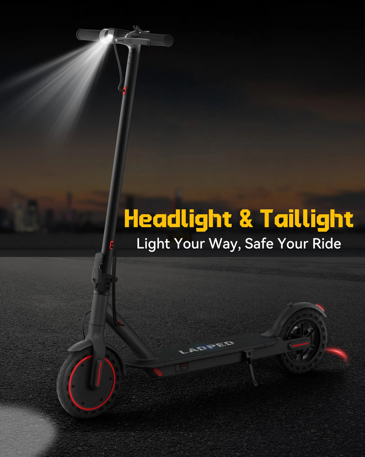 FanzyMarket foldable electric scooter with 350W motor, app control, 4-speed modes, and 16-40 mile range for adult riders.
