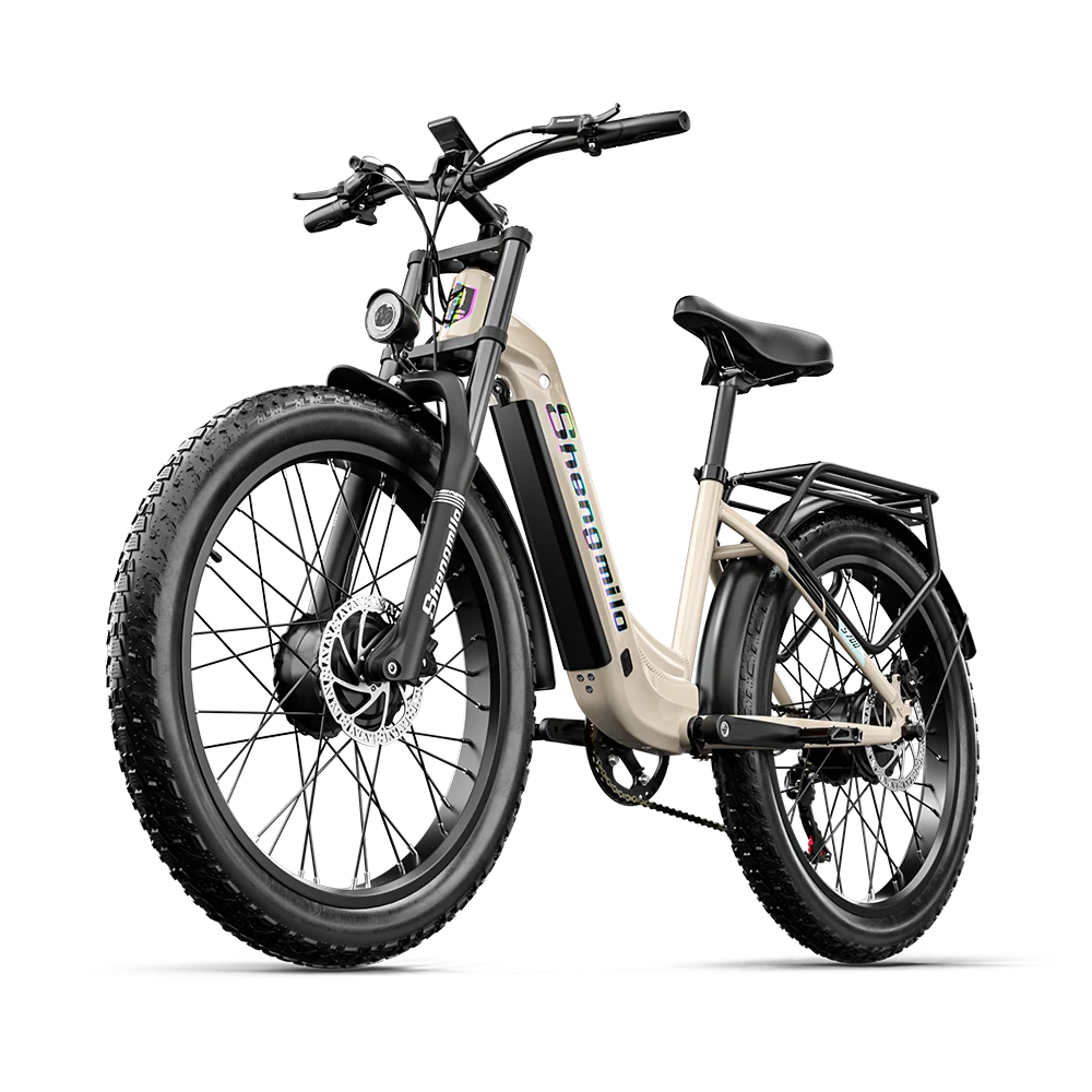 FanzyMarket 2000W dual motor electric fat tire e-bike for adults with 26-inch wheels and 48V 17.5Ah battery, ideal for commuting.
