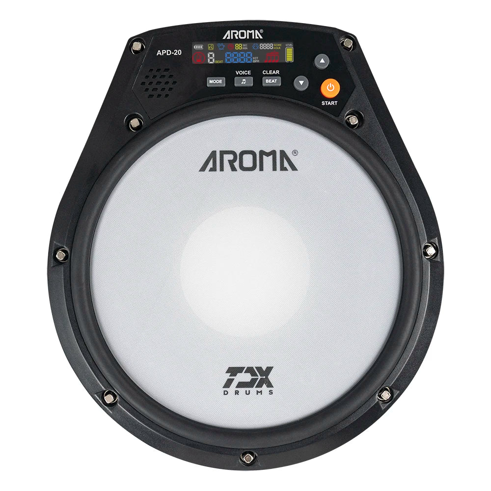 FanzyMarket portable silent electronic drum practice pad with metronome, headphone output, and speed training for musical instrument enthusiasts.