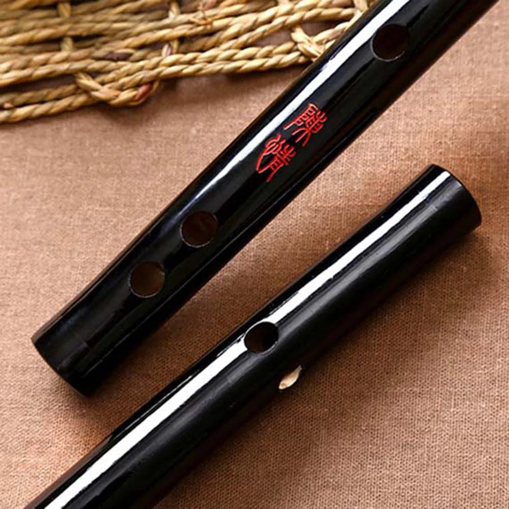 FanzyMarket transverse bamboo Dizi flute for beginners in G key, 56cm, with natural bamboo finish and finger holes visible.