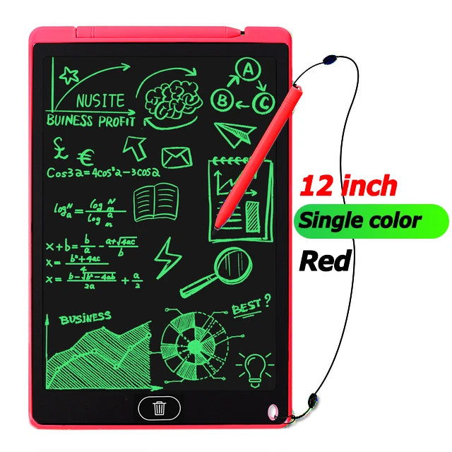 LCD Writing & Drawing Tablet 8.5 in (21.6 cm) / 12 in (30.5 cm) – Digital Graphic Tablet with Stylus for Kids, Students & Artists