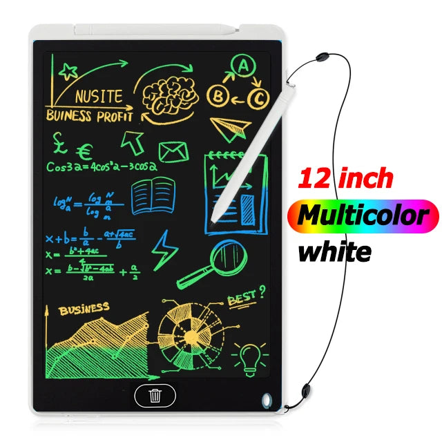 LCD Writing & Drawing Tablet 8.5 in (21.6 cm) / 12 in (30.5 cm) – Digital Graphic Tablet with Stylus for Kids, Students & Artists