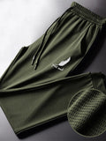 Men's Quick-Dry Lightweight Hiking & Running Pants Breathable Workout Joggers with Drawstring Ankle Tie