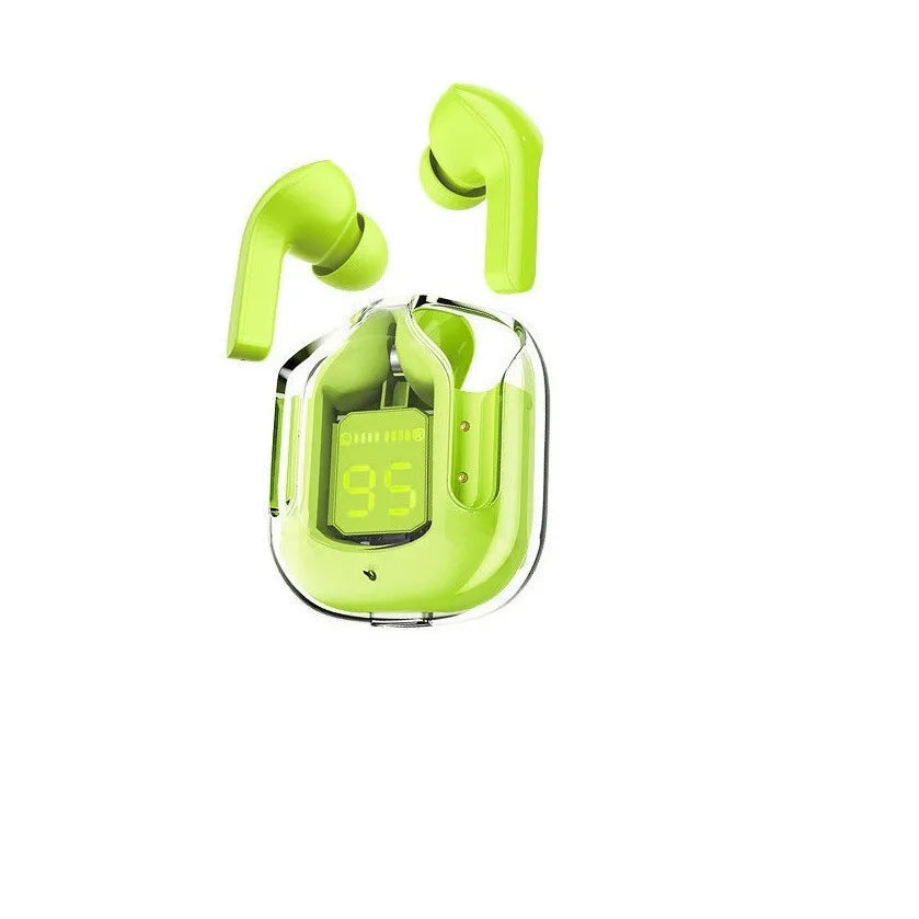 Bluetooth 5.3 TWS Wireless Earbuds with LED Light, Hi-Fi Stereo, Noise Cancellation & Touch Controls - Charging Case Included