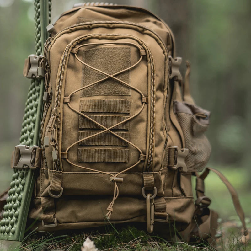 Expandable 40-65L Tactical Backpack – Military Molle Hiking & Camping Rucksack, Water-Resistant Travel Pack