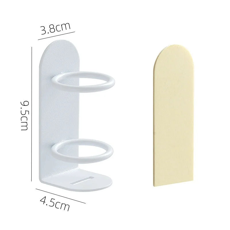 Wall-Mounted Punch-Free Electric Toothbrush & Razor Holder – Bathroom Storage Shelf Organizer