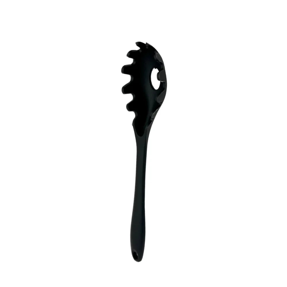 Black Silicone Cooking Spoon – Heat-Resistant BPA-Free Non-Stick Kitchen Utensil