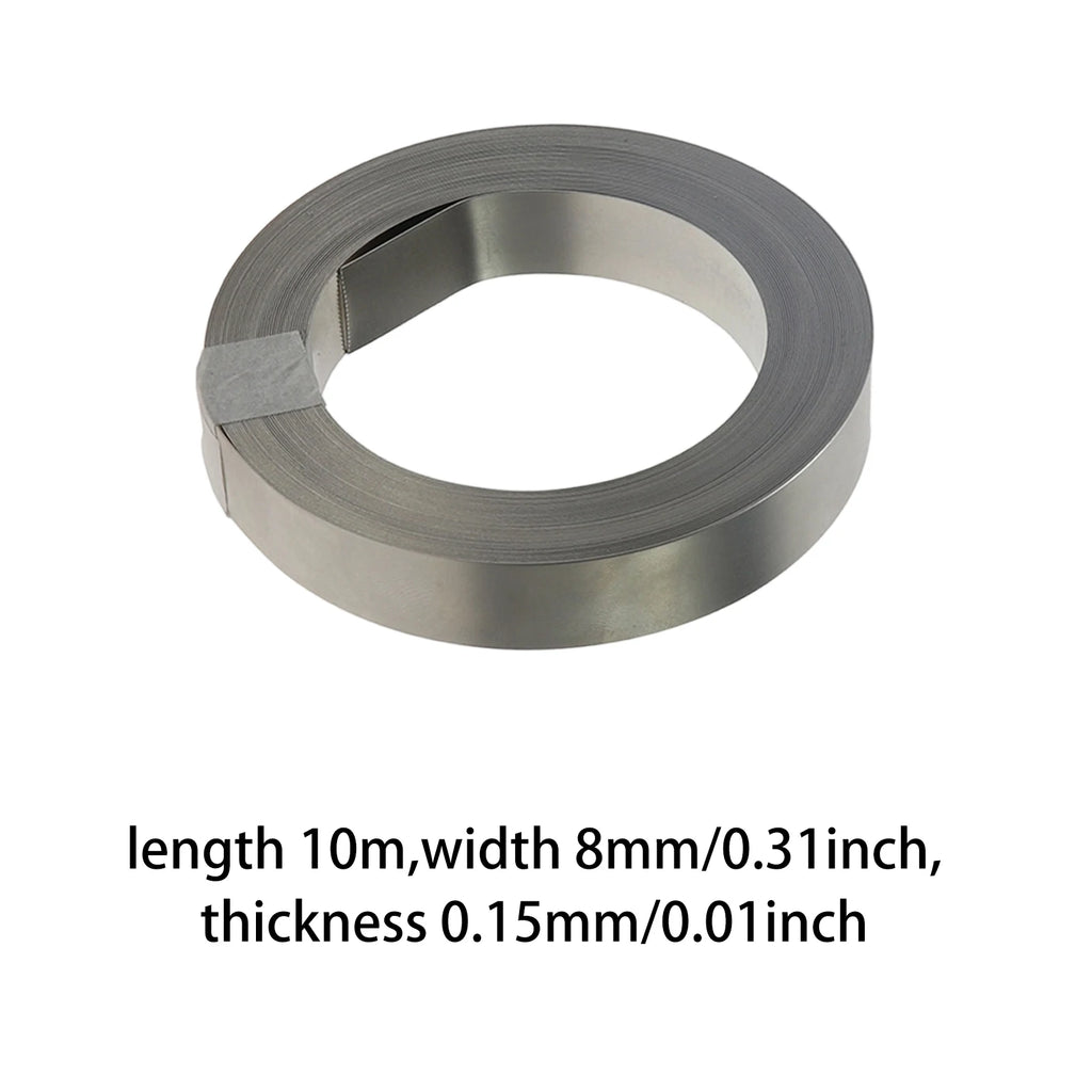 10m (32.8 ft) Nickel-Plated Steel Battery Tab Strip for 18650 Li-ion Cell Spot Welding
