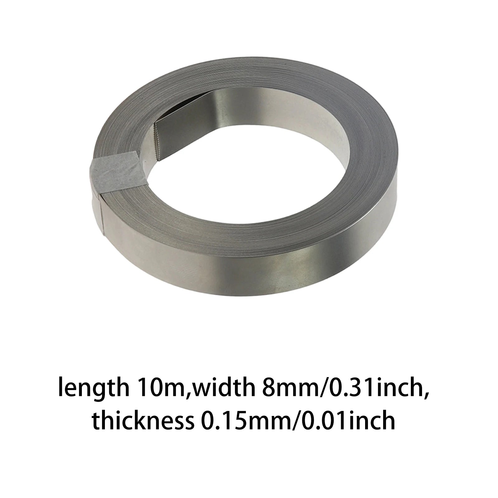 10m (32.8 ft) Nickel-Plated Steel Battery Tab Strip for 18650 Li-ion Cell Spot Welding