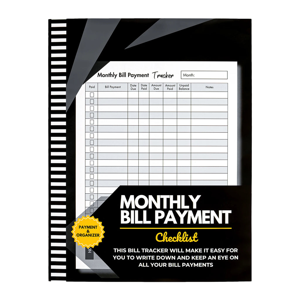 Bill Tracker & Budget Planner - Monthly Expense Organizer & Payment Tracker, 8 x 10 in (20.32 x 25.4 cm), 120 Pages