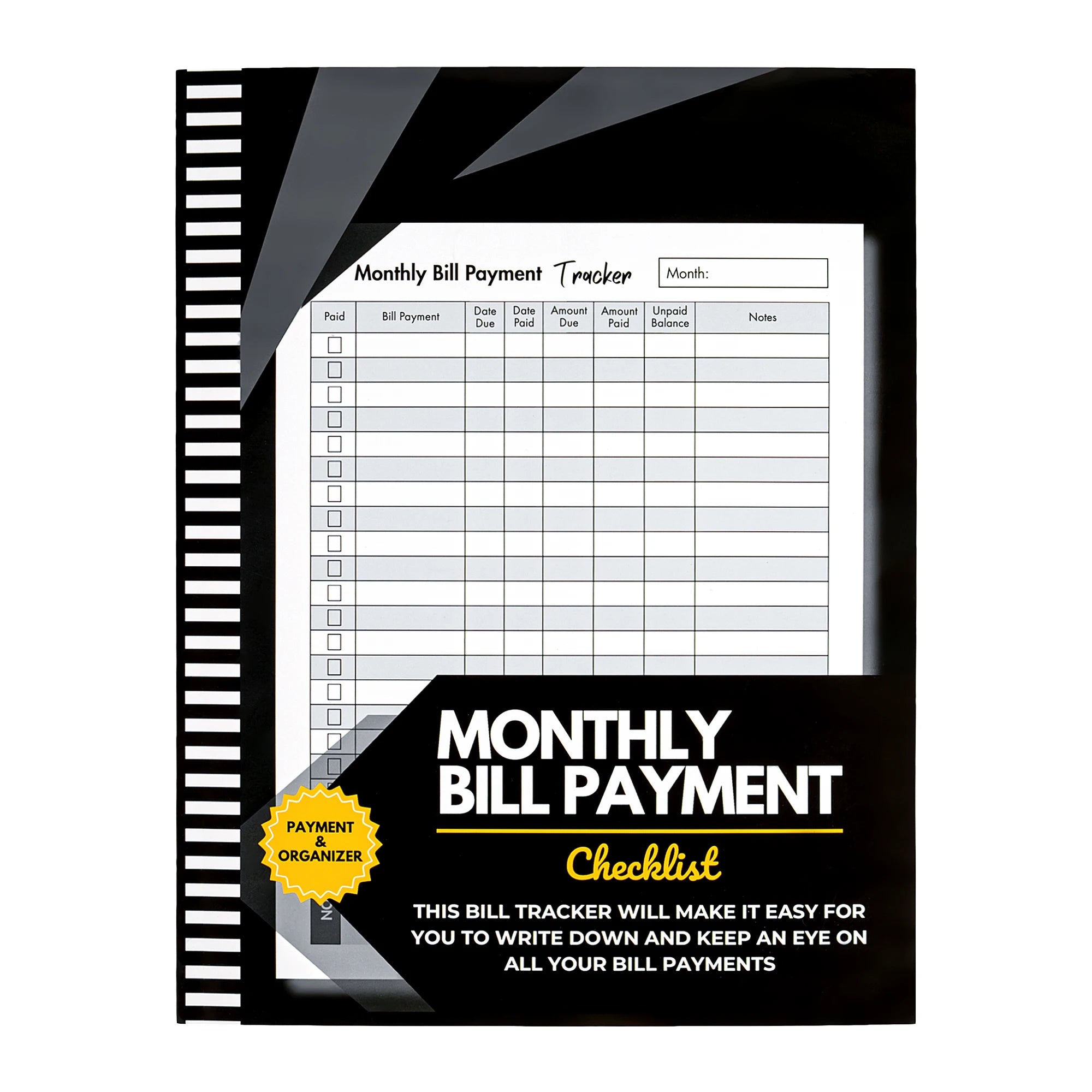 Bill Tracker & Budget Planner - Monthly Expense Organizer & Payment Tracker, 8 x 10 in (20.32 x 25.4 cm), 120 Pages