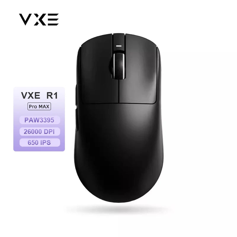 Rechargeable 2.4 GHz Wireless Gaming Mouse - Lightweight Ergonomic, Up to 26000 DPI for Esports