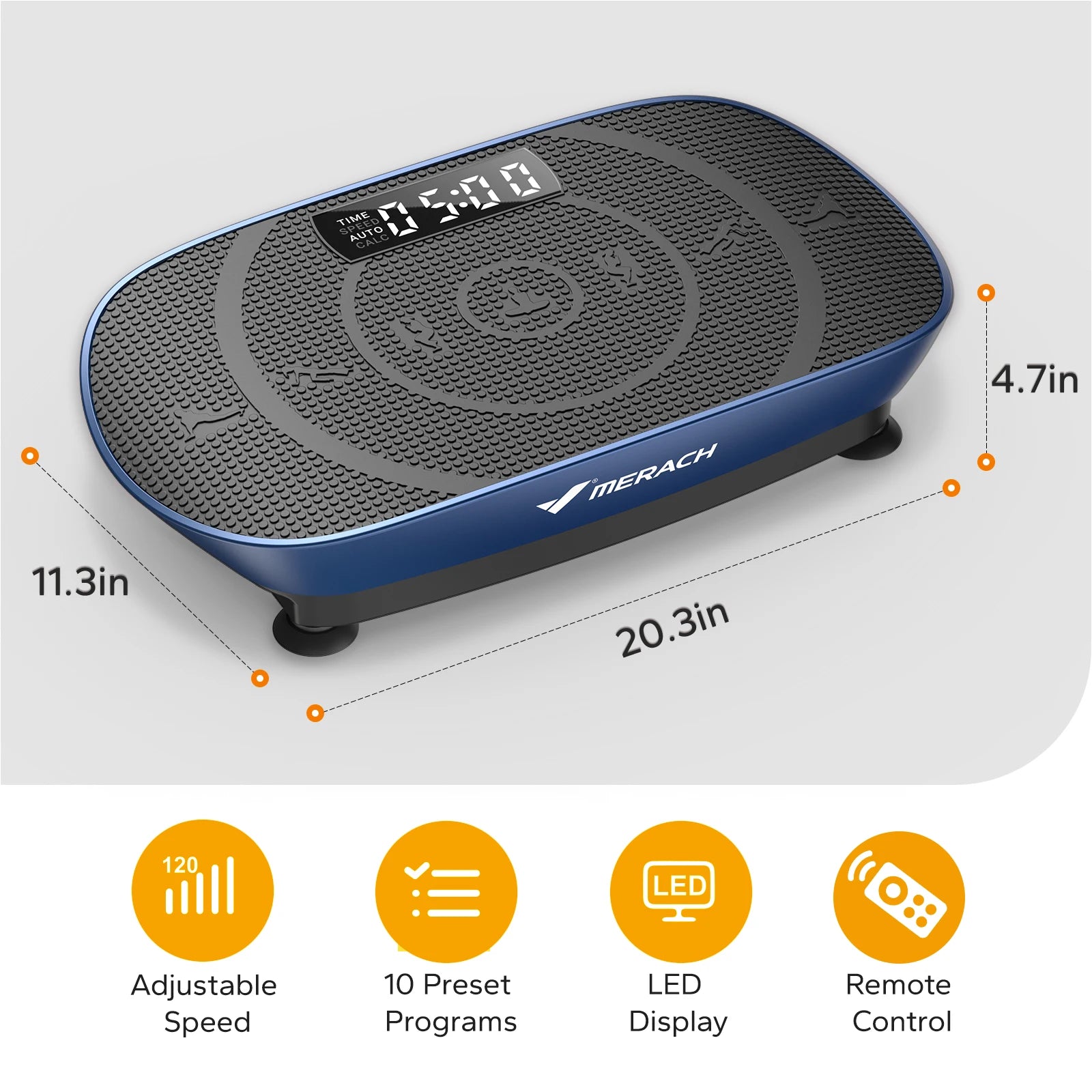 Whole-Body Vibration Plate Exercise Machine with Bluetooth – Power Fitness Platform for Weight Loss & Toning