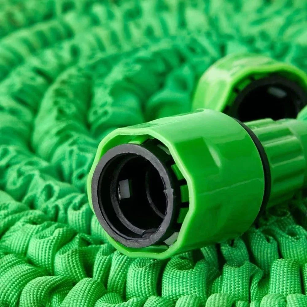 15 m (49 ft) Expandable Garden Hose – Flexible Elastic Water Hose with 8-Pattern Spray Nozzle