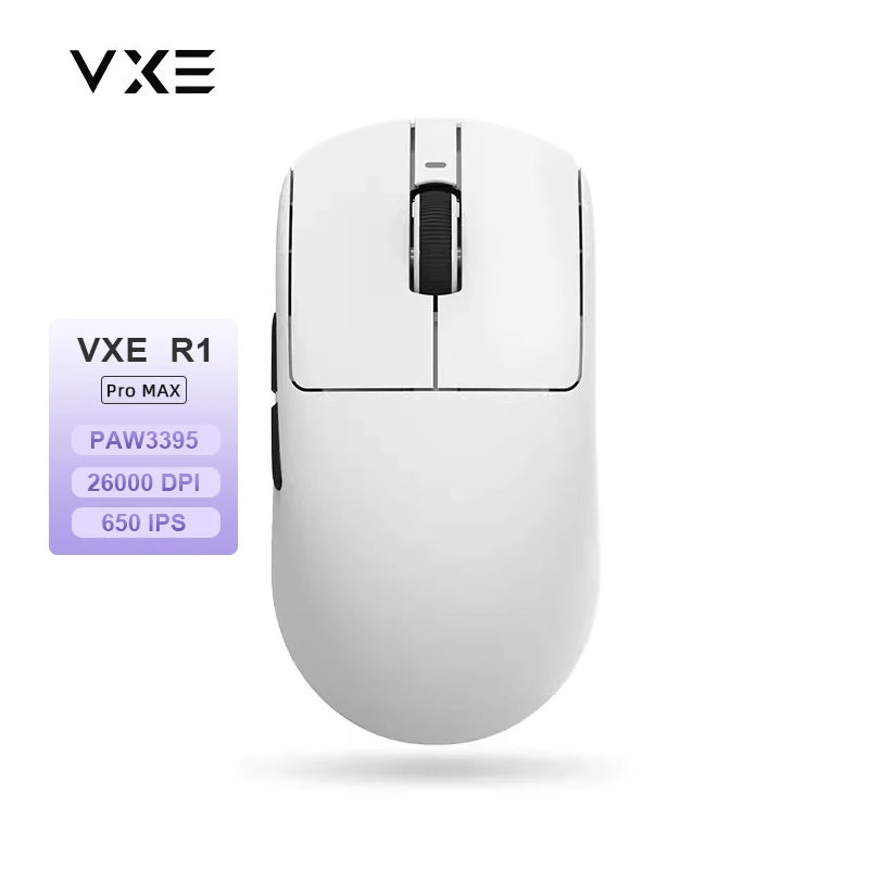 Rechargeable 2.4 GHz Wireless Gaming Mouse - Lightweight Ergonomic, Up to 26000 DPI for Esports