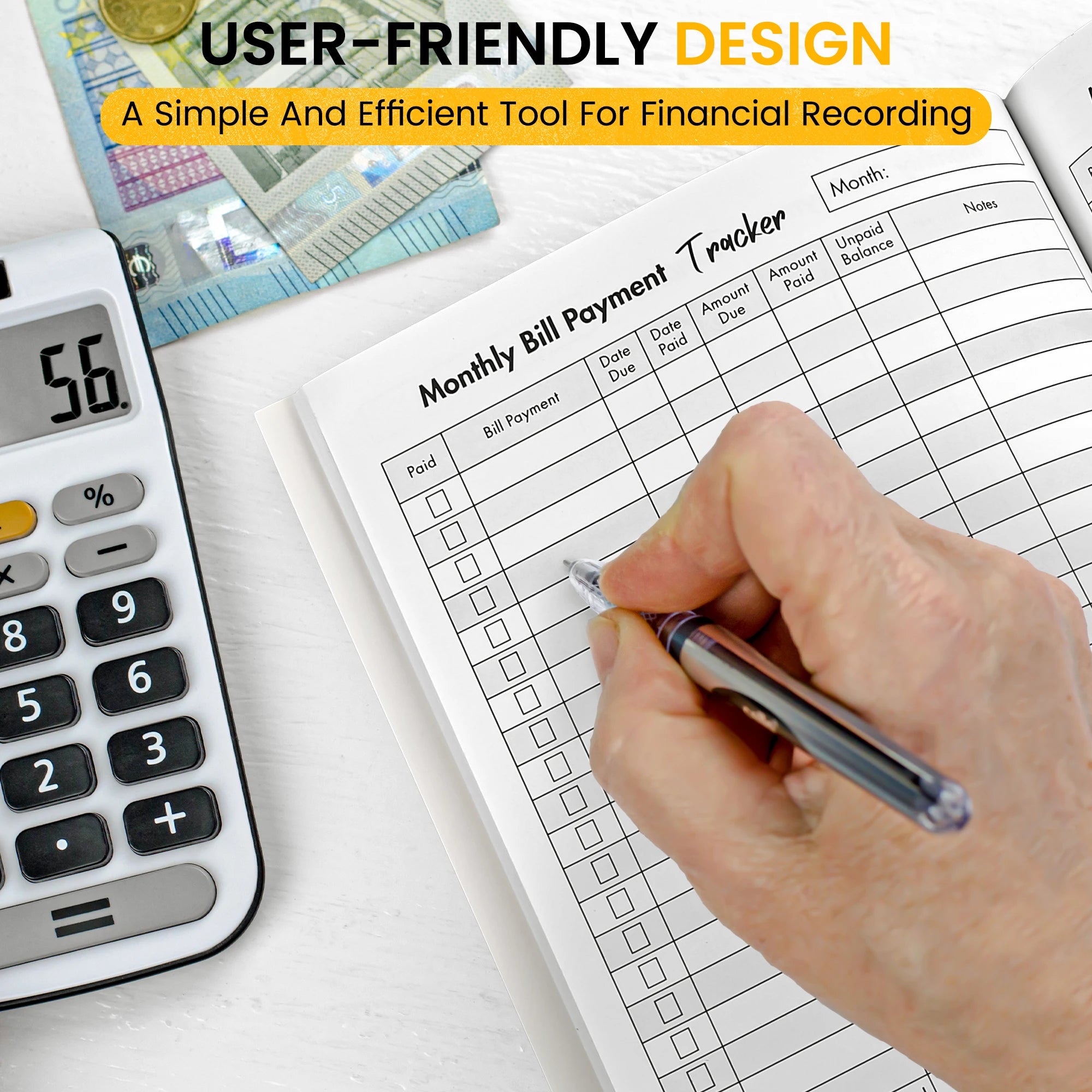 Bill Tracker & Budget Planner - Monthly Expense Organizer & Payment Tracker, 8 x 10 in (20.32 x 25.4 cm), 120 Pages
