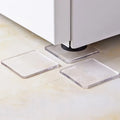 4-Pack Transparent Silicone Anti-Vibration Pads – Self-Adhesive Shock Absorbing Non-Slip Mats for Washing Machine & Appliances