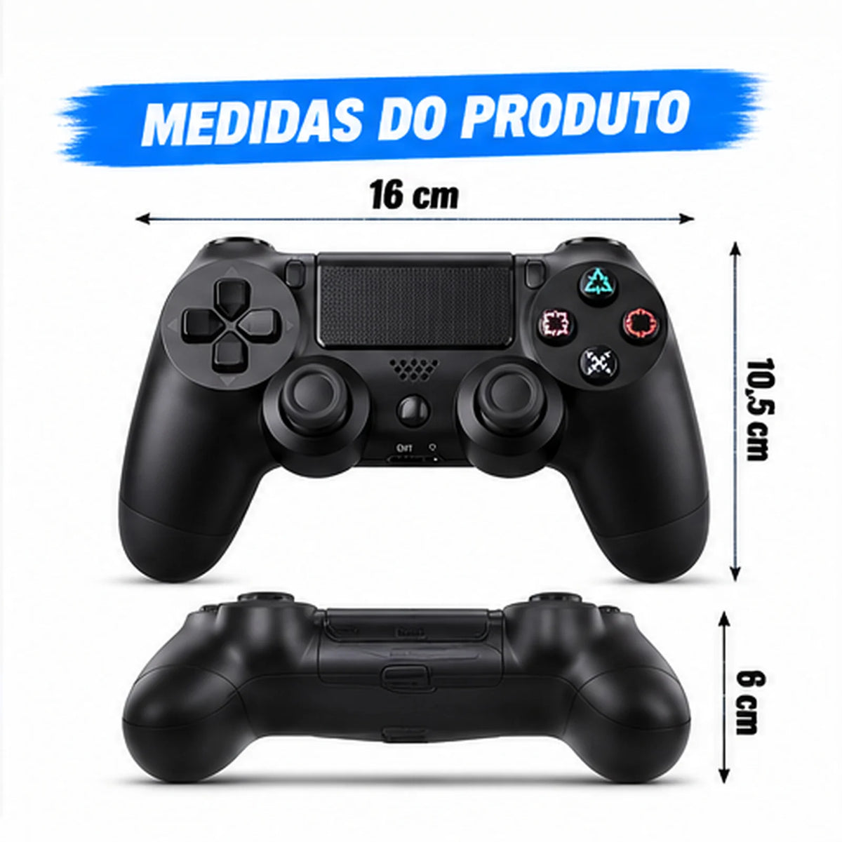 Wireless Bluetooth Gamepad Controller - Ergonomic Touchpad Gamepad for Console, PC & Mobile