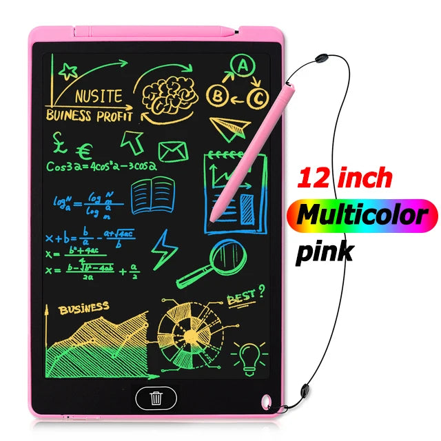 LCD Writing & Drawing Tablet 8.5 in (21.6 cm) / 12 in (30.5 cm) – Digital Graphic Tablet with Stylus for Kids, Students & Artists